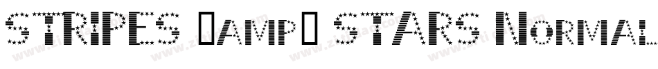 STRIPES & STARS Normal字体转换